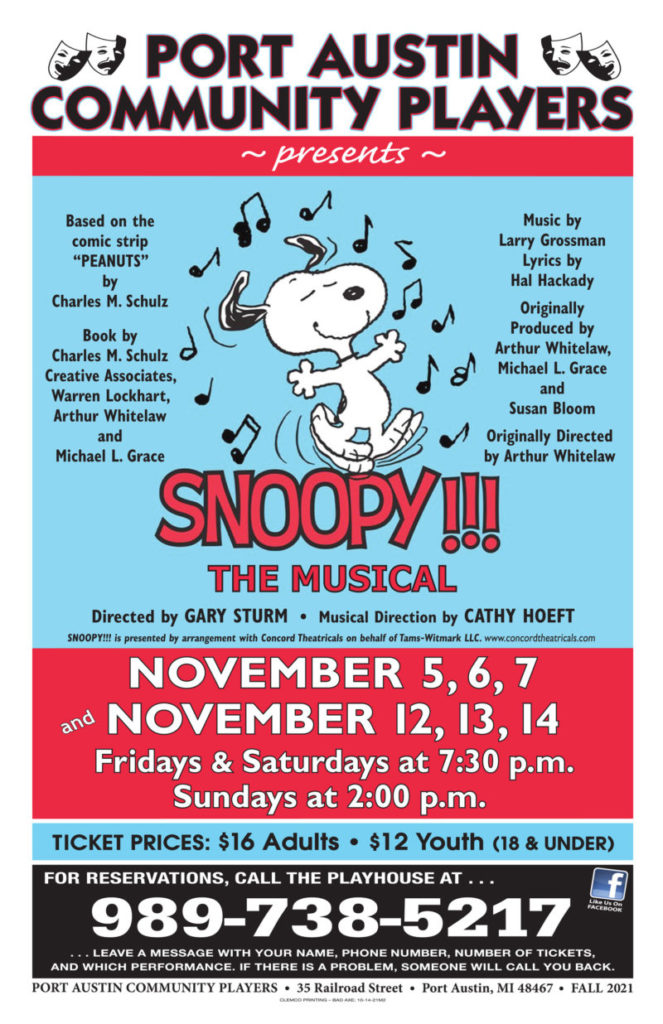Snoopy the Musical Port Austin